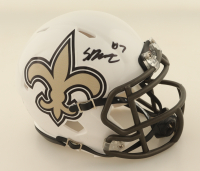 Spencer Rattler Signed Saints Speed Mini Helmet (PSA) at PristineAuction.com