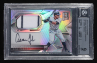 Aaron Judge 2017 Panini Spectra Rookie Jersey Autographs Silver Prizm #7 RC (BGS 9 | Autograph Graded BGS 10) at PristineAuction.com