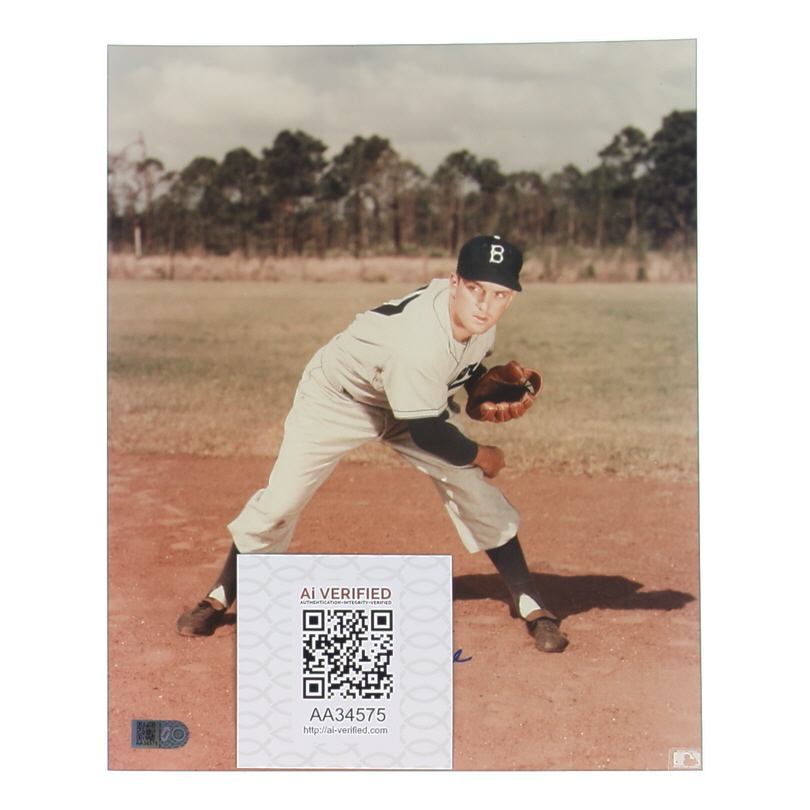 Carl Erskine Signed Dodgers 8x10 Photo (AIV) at PristineAuction.com Carl Erskine Signed Dodgers 8x10 Photo (AIV) at PristineAuction.com