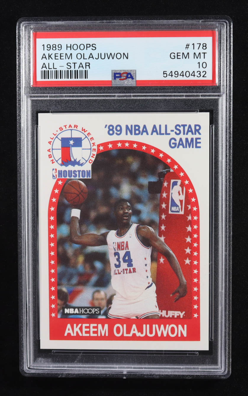 Akeem Olajuwon 1989 Hoops All-Star #178 (PSA 10) at PristineAuction.com Akeem Olajuwon 1989 Hoops All-Star #178 (PSA 10) at PristineAuction.com
