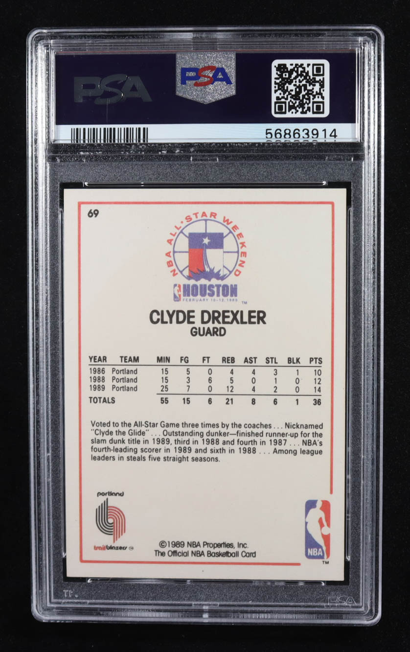 Clyde Drexler 1989 Hoops All-Star #69 (PSA 10) at PristineAuction.com Clyde Drexler 1989 Hoops All-Star #69 (PSA 10) at PristineAuction.com