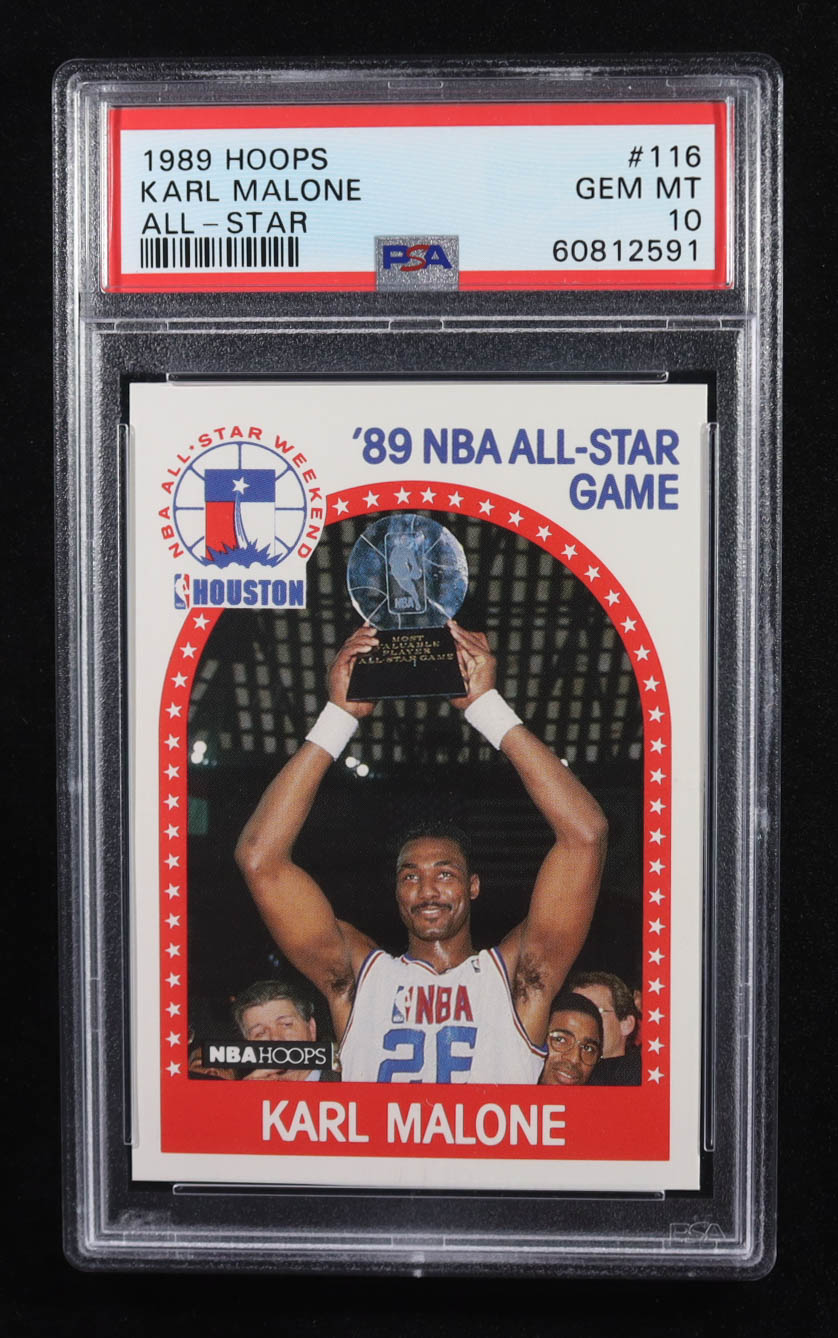 Karl Malone 1989 Hoops All-Star #116 (PSA 10) at PristineAuction.com Karl Malone 1989 Hoops All-Star #116 (PSA 10) at PristineAuction.com