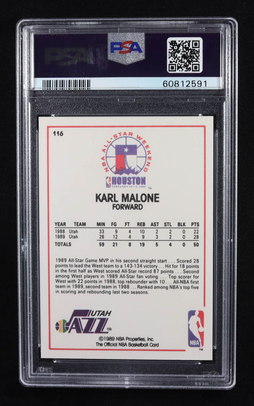 Karl Malone 1989 Hoops All-Star #116 (PSA 10) at PristineAuction.com Karl Malone 1989 Hoops All-Star #116 (PSA 10) at PristineAuction.com