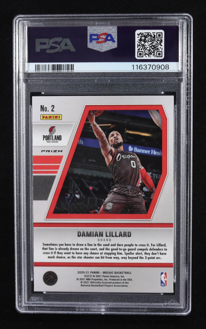 Damian Lillard 2020 Mosaic Will to Win Green Mosaic #2 (PSA 10) at PristineAuction.com Damian Lillard 2020 Mosaic Will to Win Green Mosaic #2 (PSA 10) at PristineAuction.com