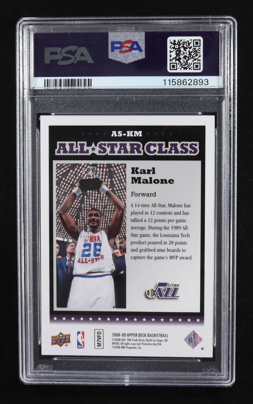 Karl Malone 2008 Upper Deck All Star Class #ASKM (PSA 10) at PristineAuction.com Karl Malone 2008 Upper Deck All Star Class #ASKM (PSA 10) at PristineAuction.com