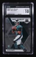 Jalen Hurts 2020 Panini Mosaic #265 DEB RC (CGC 10) at PristineAuction.com