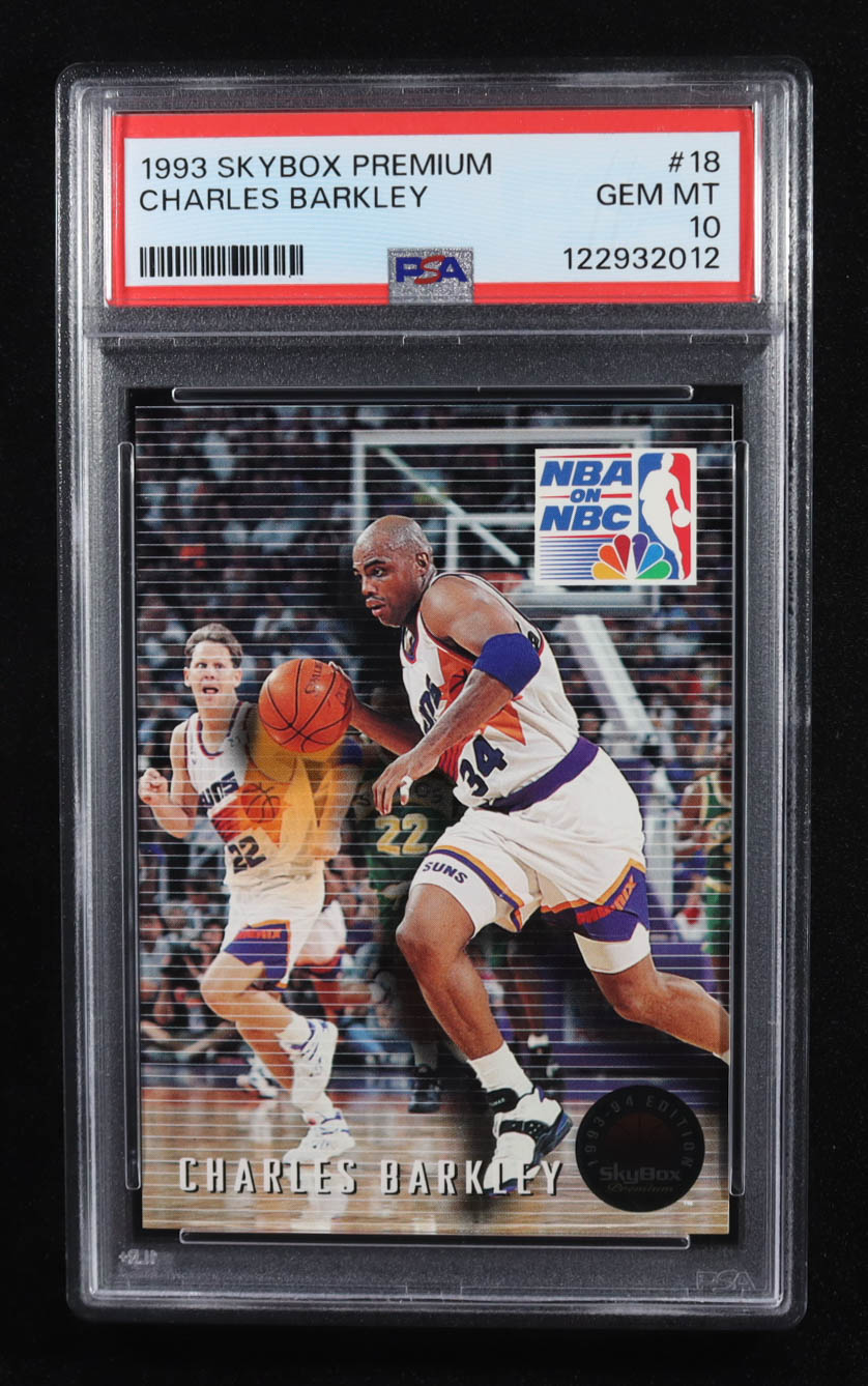 Charles Barkley 1993 Skybox Premium #18 (PSA 10) at PristineAuction.com Charles Barkley 1993 Skybox Premium #18 (PSA 10) at PristineAuction.com