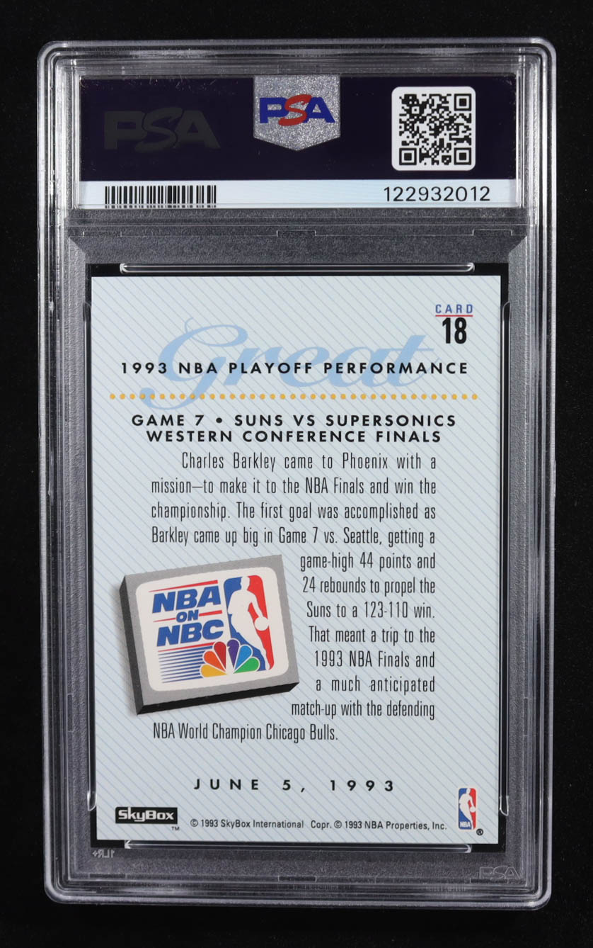 Charles Barkley 1993 Skybox Premium #18 (PSA 10) at PristineAuction.com Charles Barkley 1993 Skybox Premium #18 (PSA 10) at PristineAuction.com