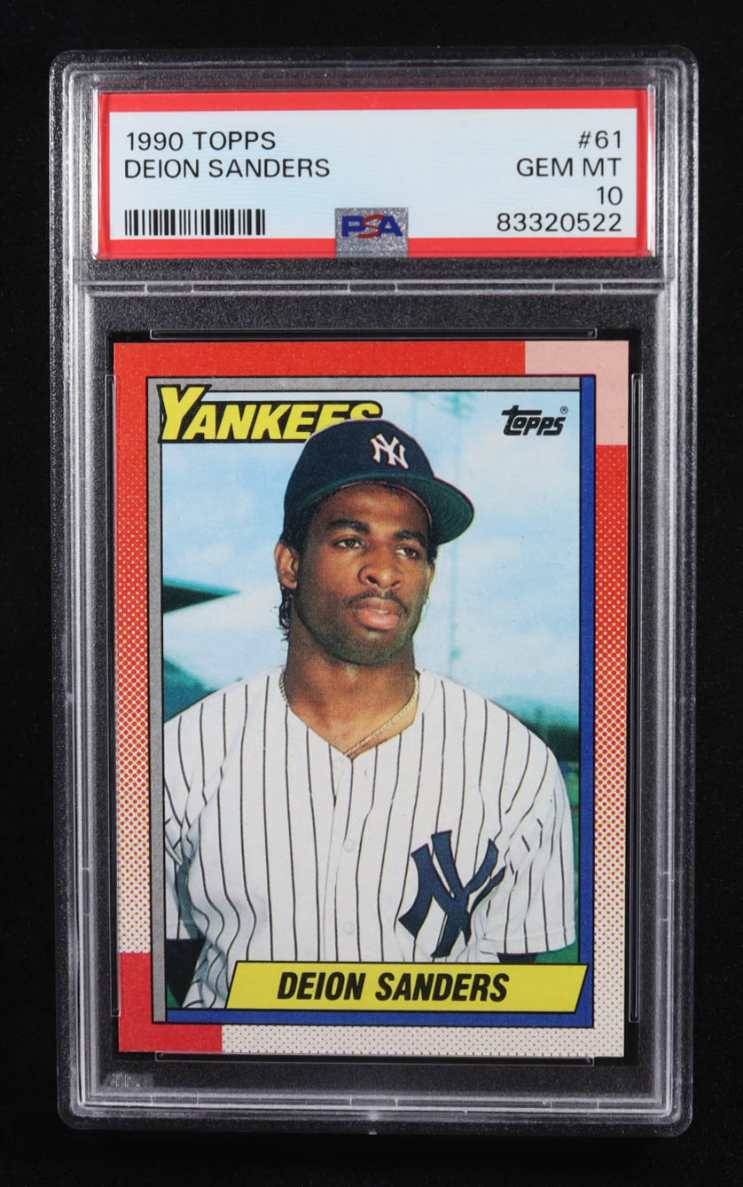 Deion Sanders 1990 Topps #61 (PSA 10) at PristineAuction.com Deion Sanders 1990 Topps #61 (PSA 10) at PristineAuction.com