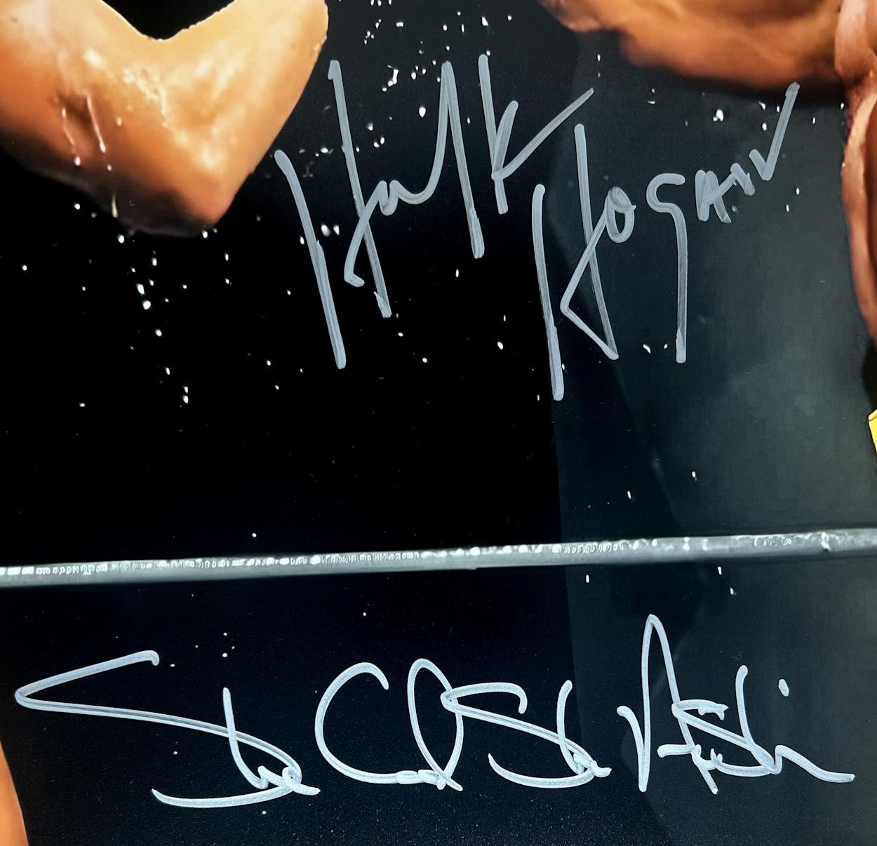 Hulk Hogan & "Stone Cold" Steve Austin Signed WWE 16x20 Photo (Beckett) at PristineAuction.com Hulk Hogan & "Stone Cold" Steve Austin Signed WWE 16x20 Photo (Beckett) at PristineAuction.com