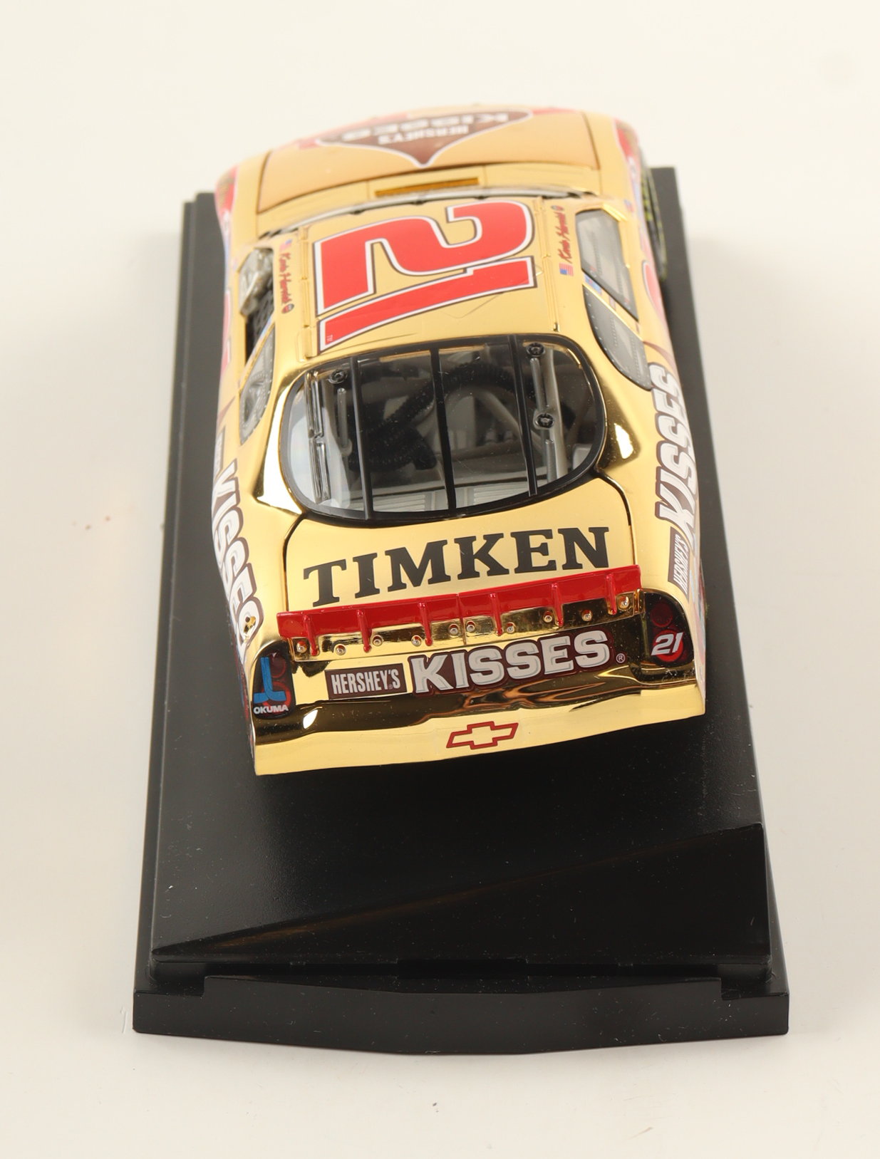 Kevin Harvick LE NASCAR #21 Special Edition Hershey's Kisses 2004 Monte Carlo 1:24 Scale 24KT Gold Diecast Car at PristineAuction.com Kevin Harvick LE NASCAR #21 Special Edition Hershey's Kisses 2004 Monte Carlo 1:24 Scale 24KT Gold Diecast Car at PristineAuction.com