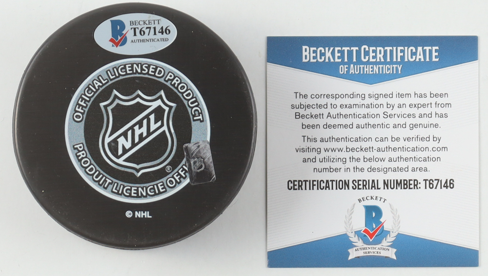 Brady Tkachuk Signed 2018 NHL Draft Logo Hockey Puck (Beckett) at PristineAuction.com Brady Tkachuk Signed 2018 NHL Draft Logo Hockey Puck (Beckett) at PristineAuction.com