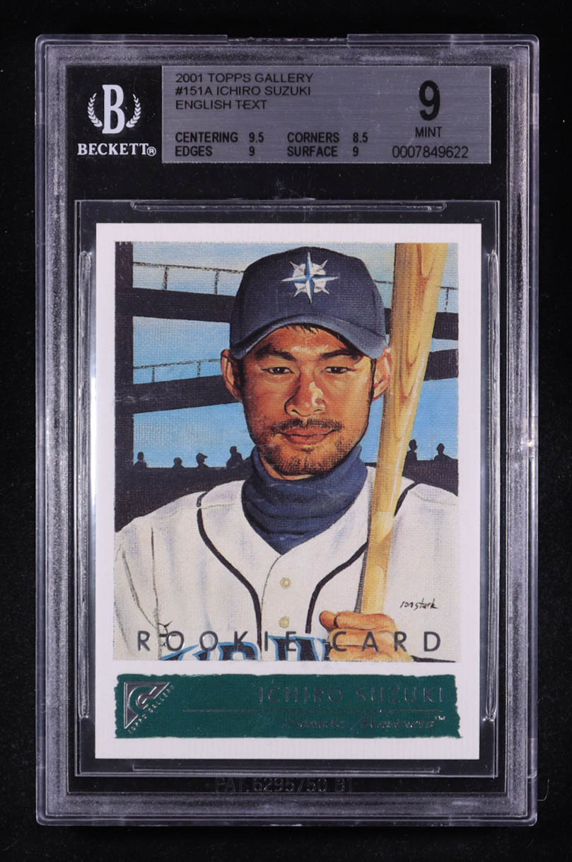 Ichiro Suzuki 2001 Topps Gallery English #151A RC (BGS 9) at PristineAuction.com Ichiro Suzuki 2001 Topps Gallery English #151A RC (BGS 9) at PristineAuction.com