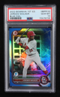 Jordan Walker 2022 Bowman 1st Edition Blue Foil #BPPF20 #62/150 RC (PSA 10) at PristineAuction.com