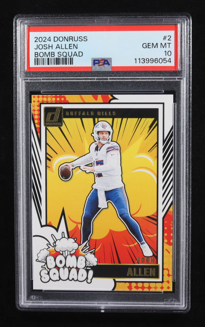 Josh Allen 2024 Donruss Bomb Squad #2 (PSA 10) at PristineAuction.com Josh Allen 2024 Donruss Bomb Squad #2 (PSA 10) at PristineAuction.com