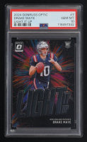 Drake Maye 2024 Donruss Optic Light It Up #7 RC (PSA 10) at PristineAuction.com