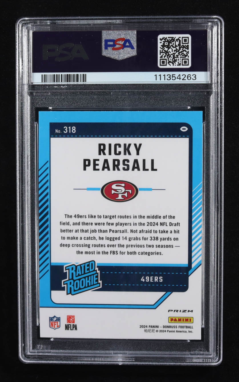 Ricky Pearsall 2024 Donruss Optic Rated Rookies Preview Red Wave #318 RC (PSA 10) at PristineAuction.com Ricky Pearsall 2024 Donruss Optic Rated Rookies Preview Red Wave #318 RC (PSA 10) at PristineAuction.com