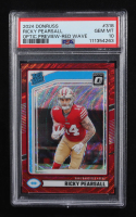 Ricky Pearsall 2024 Donruss Optic Rated Rookies Preview Red Wave #318 RC (PSA 10) at PristineAuction.com