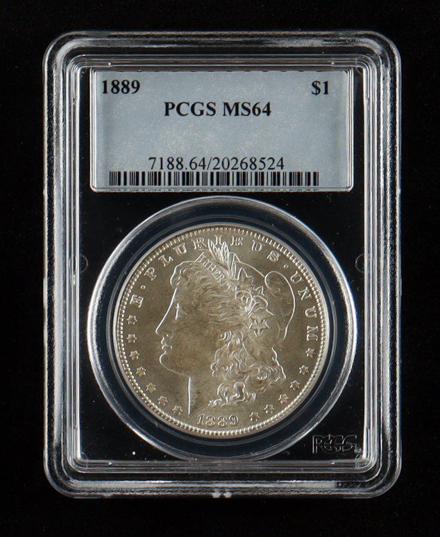 1889 Morgan Silver Dollar (PCGS MS64) at PristineAuction.com 1889 Morgan Silver Dollar (PCGS MS64) at PristineAuction.com