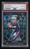 Drake Maye 2024 Panini Prizm Prizmatic Green Prizm #2 RC (PSA 10) at PristineAuction.com