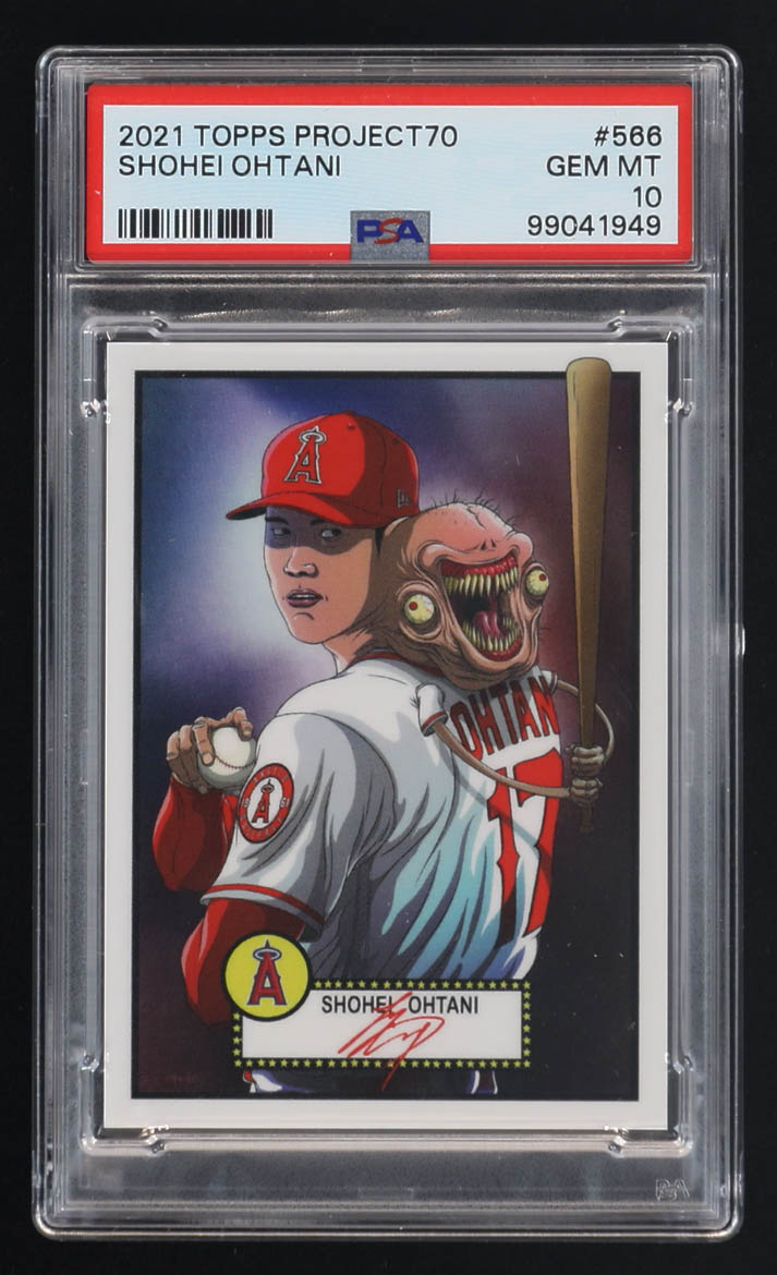 Shohei Ohtani 2021 Topps Project70 #566 (PSA 10) at PristineAuction.com Shohei Ohtani 2021 Topps Project70 #566 (PSA 10) at PristineAuction.com