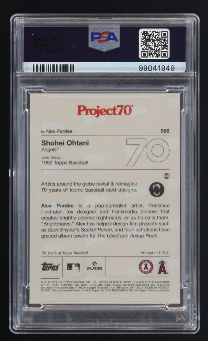 Shohei Ohtani 2021 Topps Project70 #566 (PSA 10) at PristineAuction.com Shohei Ohtani 2021 Topps Project70 #566 (PSA 10) at PristineAuction.com