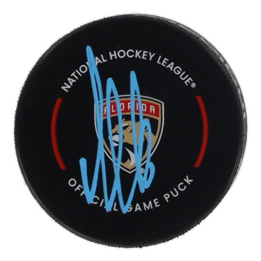 Aleksander Barkov Signed Panthers Logo Hockey Puck (Beckett) at PristineAuction.com Aleksander Barkov Signed Panthers Logo Hockey Puck (Beckett) at PristineAuction.com