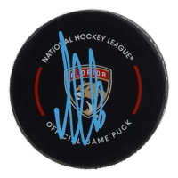 Aleksander Barkov Signed Panthers Logo Hockey Puck (Beckett) at PristineAuction.com