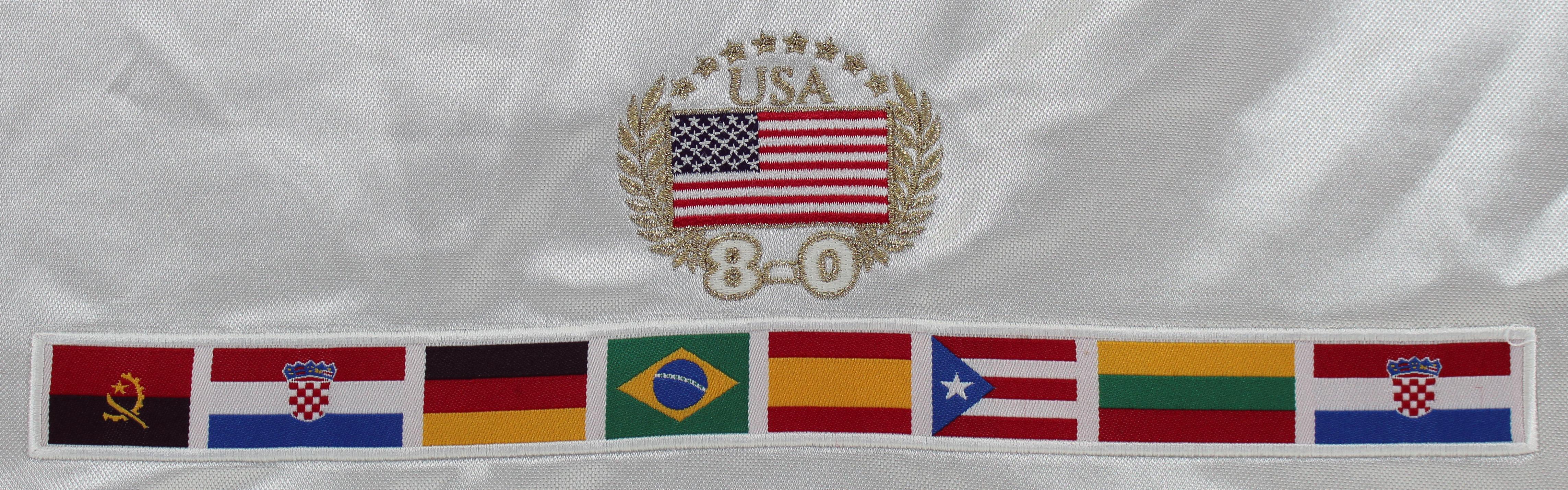 Magic Johnson Signed Team USA "Dream Team" Nike Authentic Warmup Jacket Inscribed "92 Gold" (Beckett) at PristineAuction.com Magic Johnson Signed Team USA "Dream Team" Nike Authentic Warmup Jacket Inscribed "92 Gold" (Beckett) at PristineAuction.com