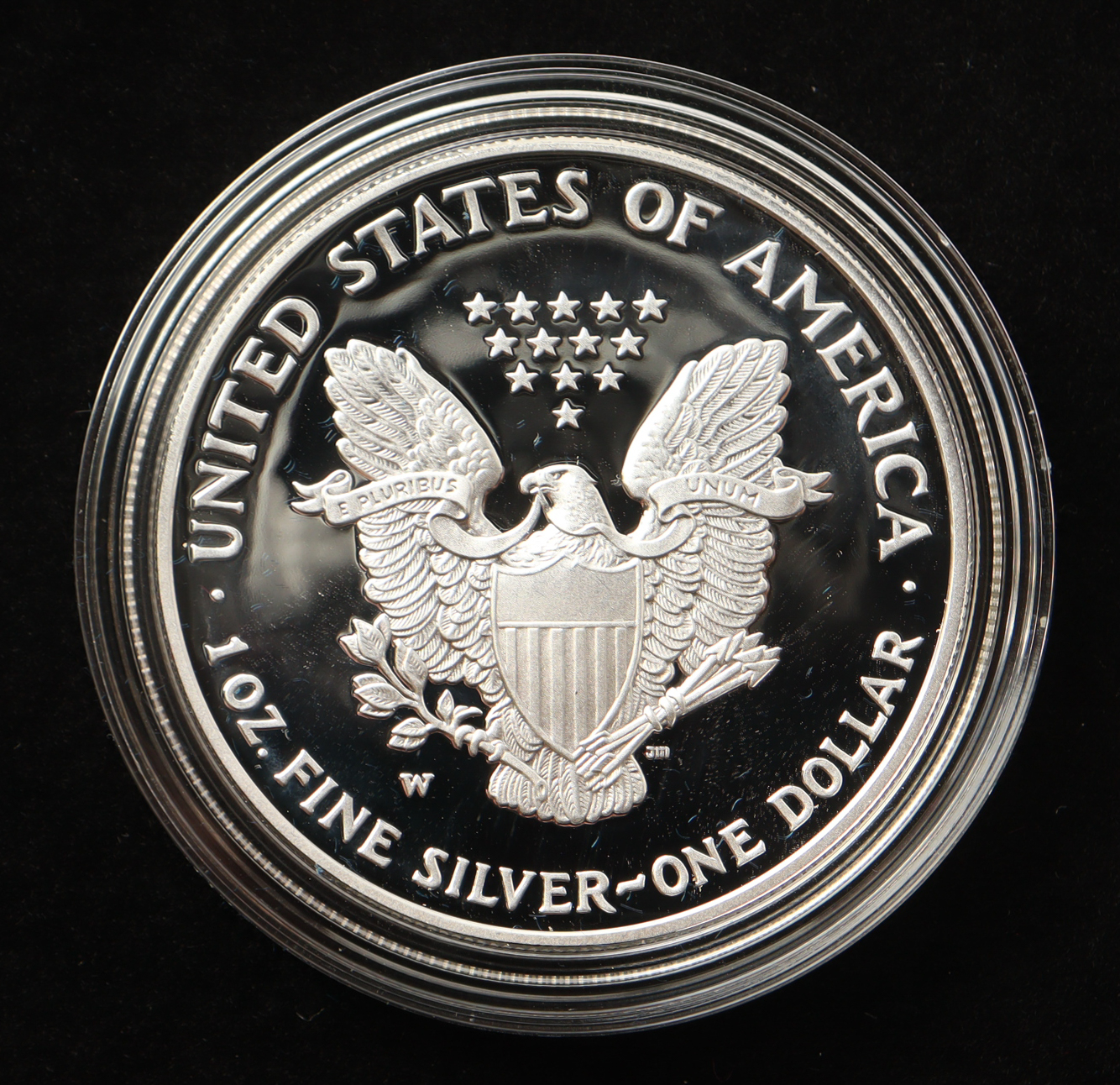 2007-W American Silver Eagle Proof Coin with Original Packaging at PristineAuction.com 2007-W American Silver Eagle Proof Coin with Original Packaging at PristineAuction.com
