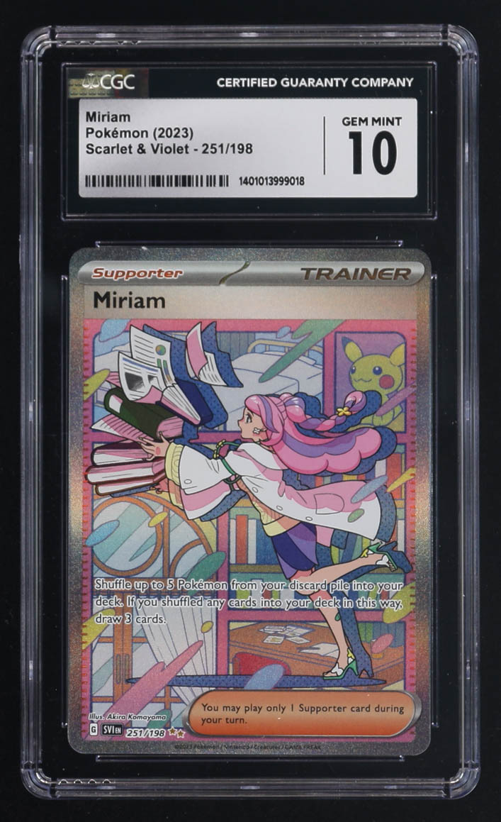 Miriam 2023 Pokemon Scarlet and Violet #251 (CGC 10) at PristineAuction.com Miriam 2023 Pokemon Scarlet and Violet #251 (CGC 10) at PristineAuction.com