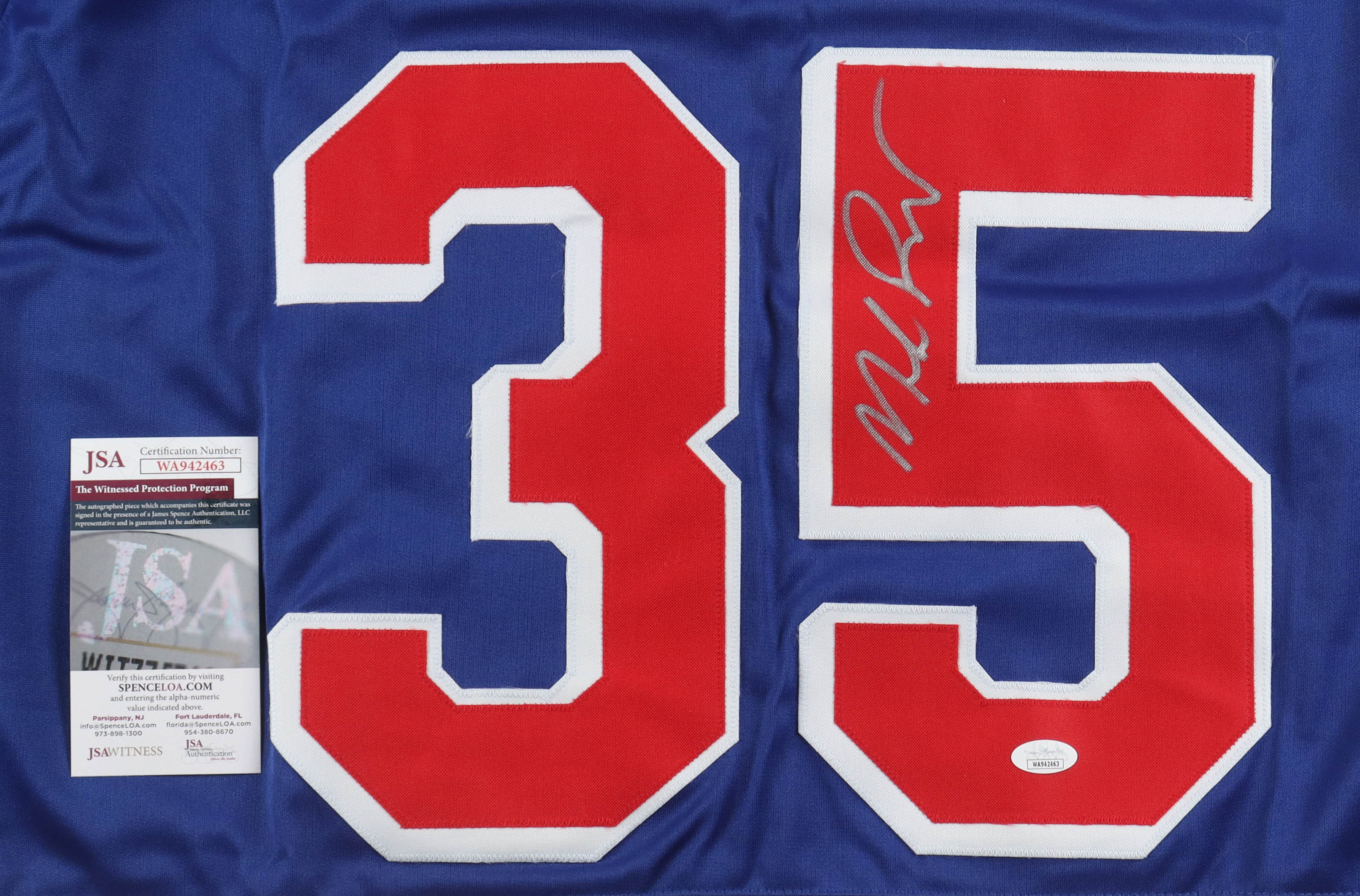 Mike Richter Signed Jersey (JSA) at PristineAuction.com Mike Richter Signed Jersey (JSA) at PristineAuction.com