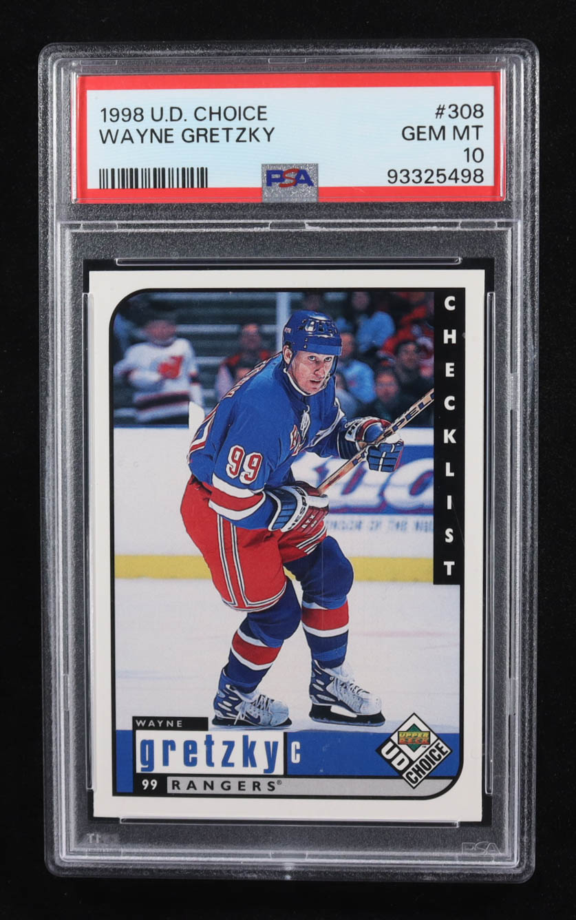 Wayne Gretzky 1998-99 UD Choice #308 CL (PSA 10) at PristineAuction.com Wayne Gretzky 1998-99 UD Choice #308 CL (PSA 10) at PristineAuction.com