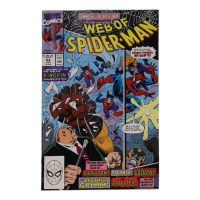 1990 "Web of Spider-Man" Issue #65 Marvel Comic Book at PristineAuction.com