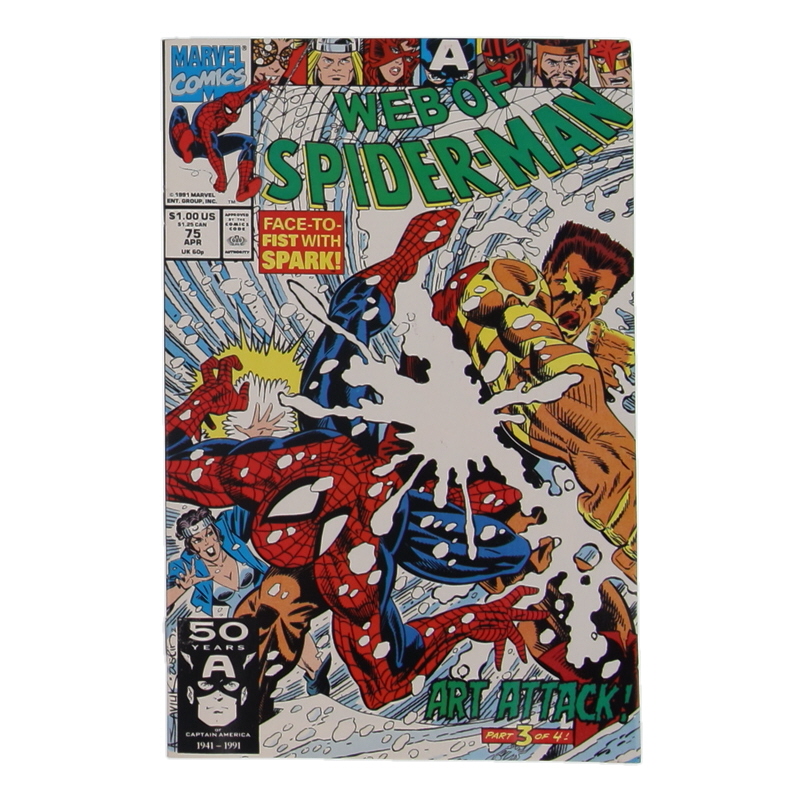 1991 "Web of Spider-Man" Issue #75 Marvel Comic Book at PristineAuction.com 1991 "Web of Spider-Man" Issue #75 Marvel Comic Book at PristineAuction.com