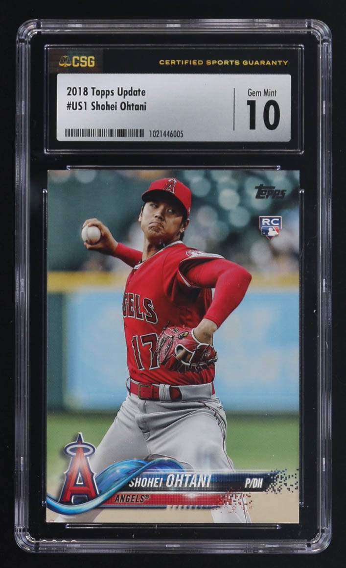 Shohei Ohtani 2018 Topps Update #US1 RC (CGC 10) at PristineAuction.com Shohei Ohtani 2018 Topps Update #US1 RC (CGC 10) at PristineAuction.com