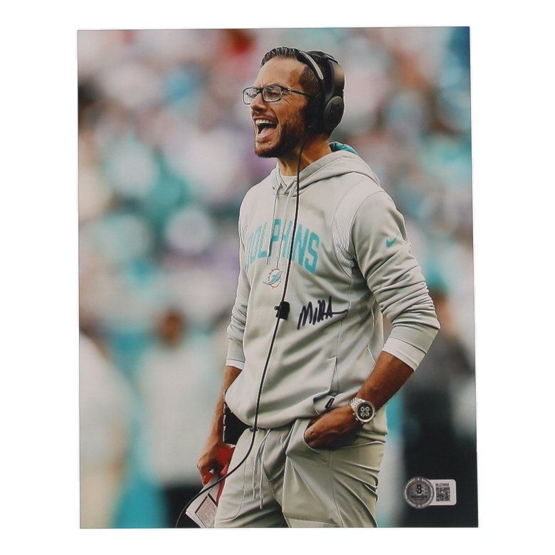 Mike McDaniel Signed Dolphins 8x10 Photo (Beckett) at PristineAuction.com Mike McDaniel Signed Dolphins 8x10 Photo (Beckett) at PristineAuction.com