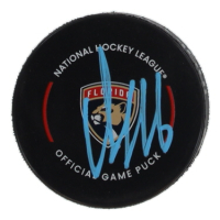 Aleksander Barkov Signed Panthers Logo Hockey Puck (Beckett) at PristineAuction.com