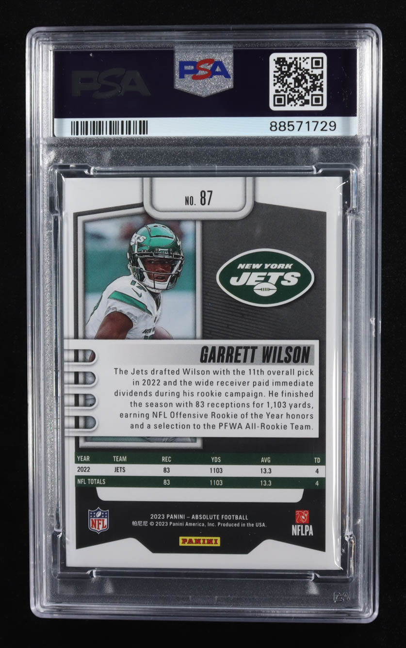 Garrett Wilson 2023 Absolute Spectrum #87 (PSA 10) at PristineAuction.com Garrett Wilson 2023 Absolute Spectrum #87 (PSA 10) at PristineAuction.com