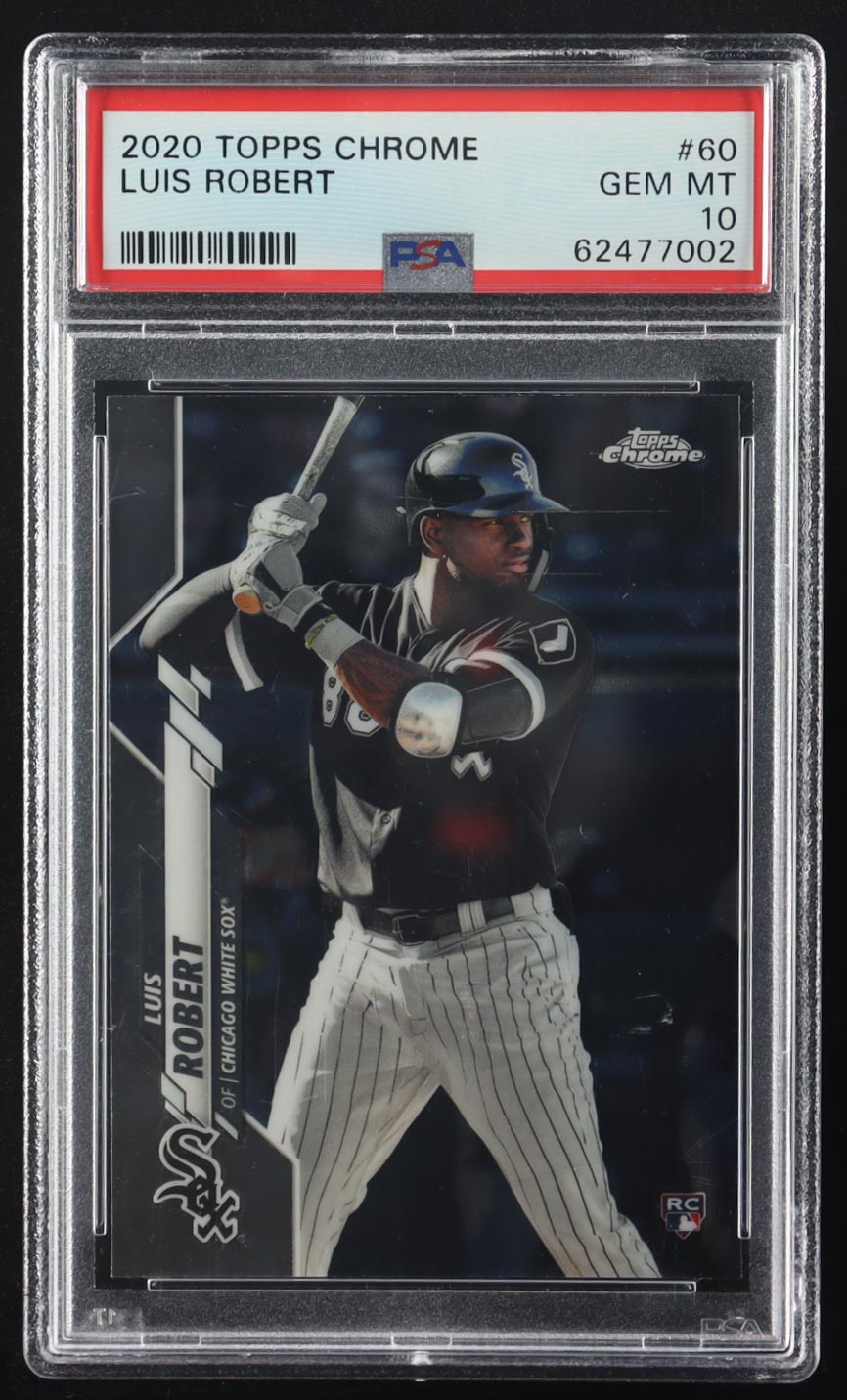 Luis Robert 2020 Topps Chrome #60 RC (PSA 10) at PristineAuction.com Luis Robert 2020 Topps Chrome #60 RC (PSA 10) at PristineAuction.com
