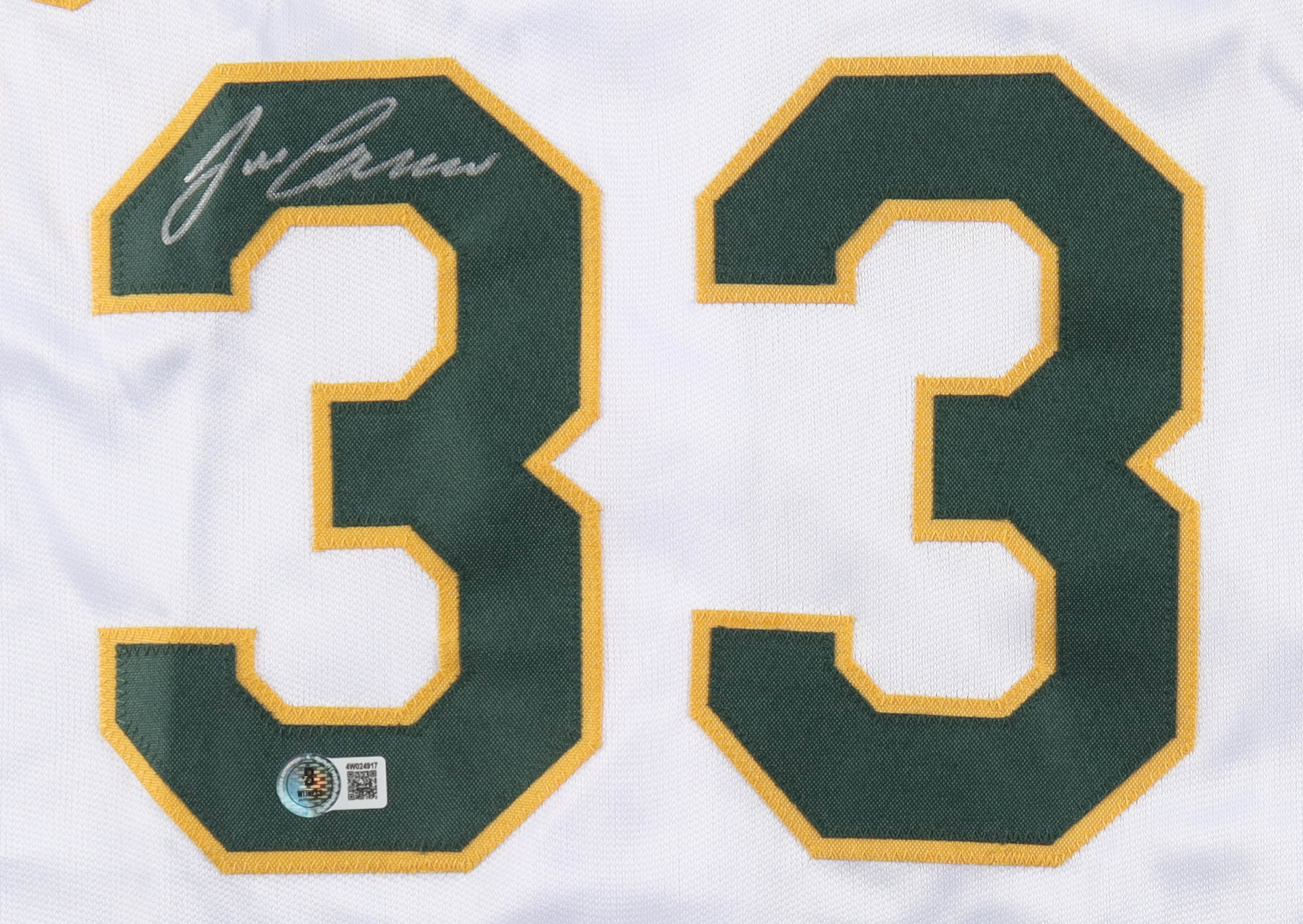 Jose Canseco Signed Career Highlight Stat Jersey (Beckett) at PristineAuction.com Jose Canseco Signed Career Highlight Stat Jersey (Beckett) at PristineAuction.com