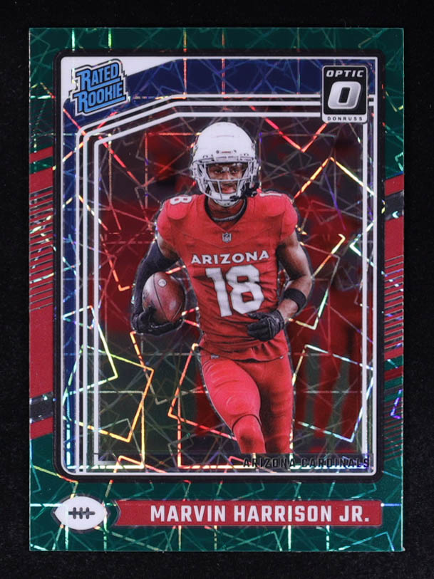 Marvin Harrison Jr. 2024 Donruss Optic Green Velocity #276 RR RC at PristineAuction.com Marvin Harrison Jr. 2024 Donruss Optic Green Velocity #276 RR RC at PristineAuction.com
