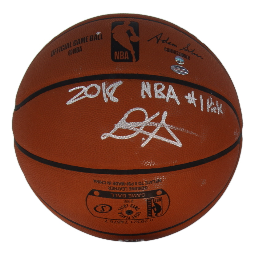 DeAndre Ayton Signed LE NBA Basketball Inscribed "2018 NBA #1 Pick" (Steiner) at PristineAuction.com DeAndre Ayton Signed LE NBA Basketball Inscribed "2018 NBA #1 Pick" (Steiner) at PristineAuction.com