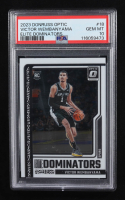 Victor Wembanyama 2023-24 Donruss Optic Elite Dominators #18 RC (PSA 10) at PristineAuction.com