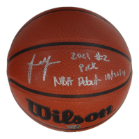 Jalen Green Signed LE NBA Basketball Inscribed "2021 #2 PICK / NBA DEBUT 10/20/21" (Fanatics) at PristineAuction.com