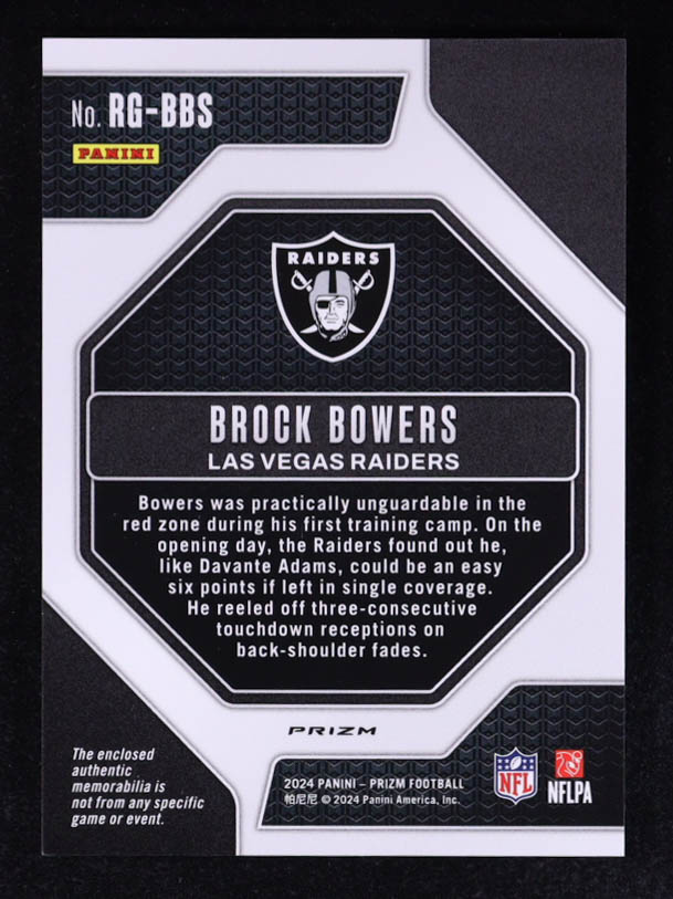 Brock Bowers 2024 Panini Prizm Rookie Gear Neon Green Pulsar #3 RC at PristineAuction.com Brock Bowers 2024 Panini Prizm Rookie Gear Neon Green Pulsar #3 RC at PristineAuction.com