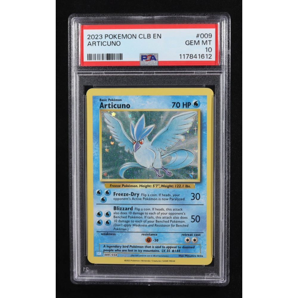 Articuno 2023 Pokemon Trading Card Game Classic Blastoise and Suicune ex Deck #009 Holo (PSA 10) at PristineAuction.com
