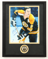 Johnny Bucyk Signed Bruins Custom Framed Photo Display Inscribed "H.O.F. 1981" (JSA) at PristineAuction.com