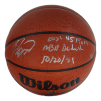 Jalen Suggs Signed LE NBA Basketball Inscribed "2021 #5 PICK / NBA DEBUT 10/20/21" (Fanatics) at PristineAuction.com