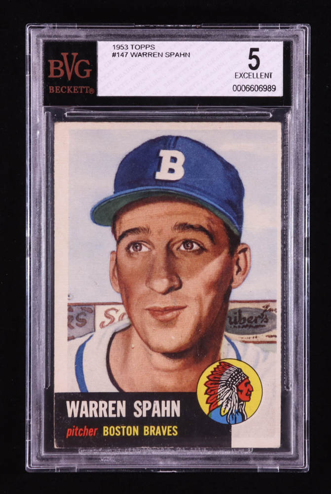 Warren Spahn 1953 Topps #147 (BVG 5)